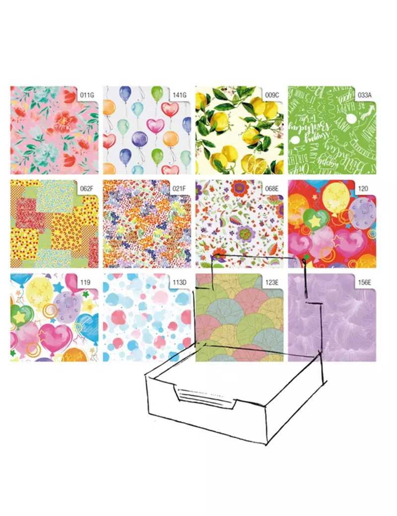 Carta Regalo in Fogli Raso Sadoch - 70x100 cm - R4411GEN (Assortiti Primavera Conf. 100) Carta Regalo in Fogli Raso Sadoch - 70x100 cm - R4411GEN (Assortiti Primavera Conf. 100)