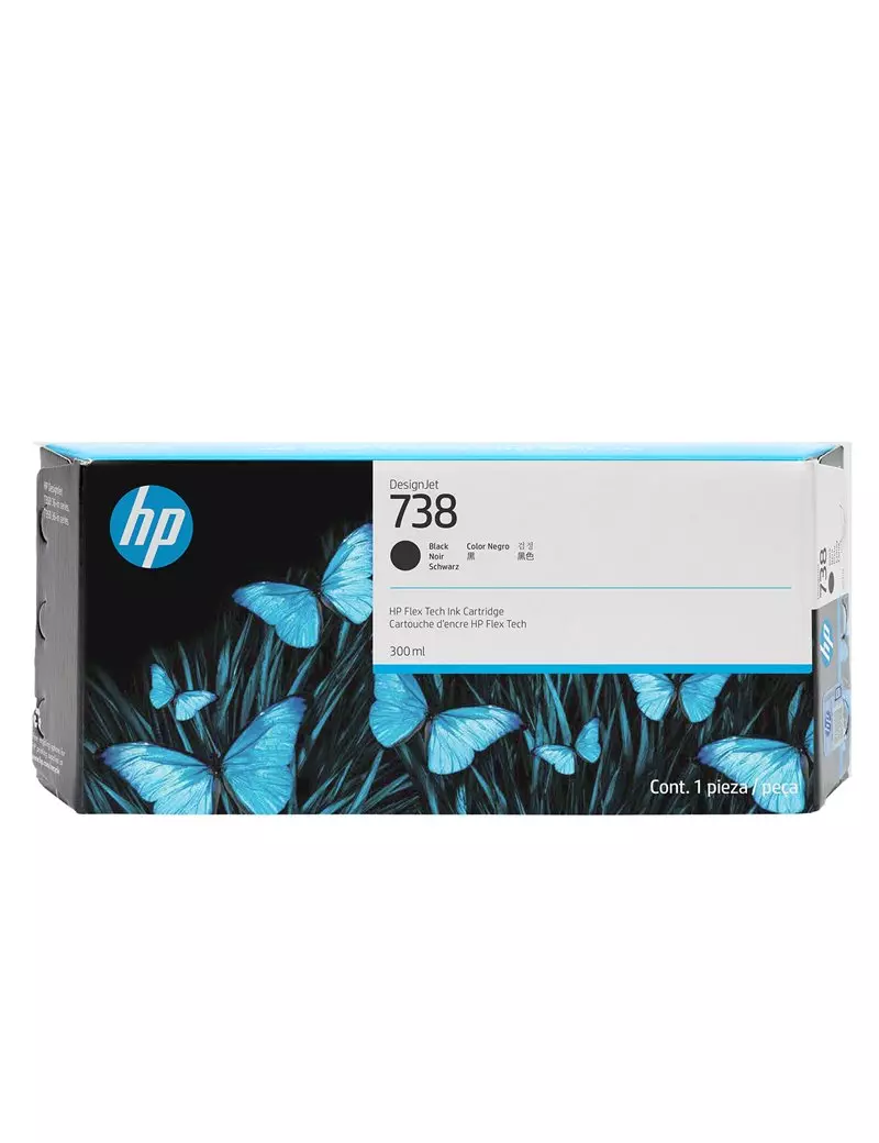 Cartuccia Originale HP 498N8A 738 (Nero 300 ml) Cartuccia Originale HP 498N8A 738 (Nero 300 ml)
