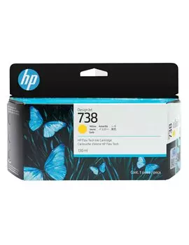 Cartuccia Originale HP 498N7A 738 (Giallo 130 ml)