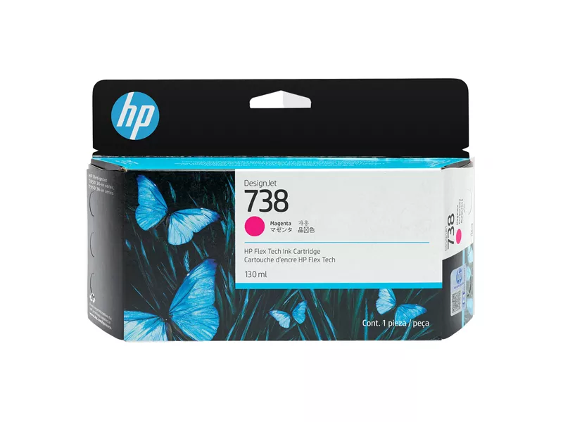Cartuccia Originale HP 498N6A 738 (Magenta 130 ml)