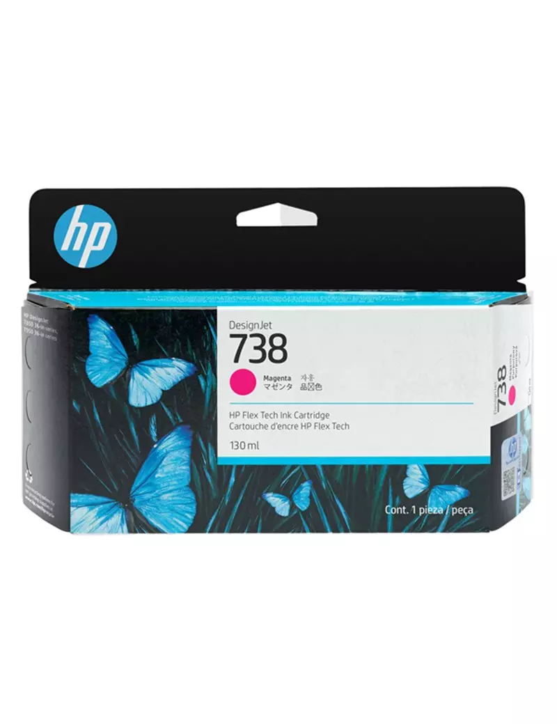 Cartuccia Originale HP 498N6A 738 (Magenta 130 ml) Cartuccia Originale HP 498N6A 738 (Magenta 130 ml)