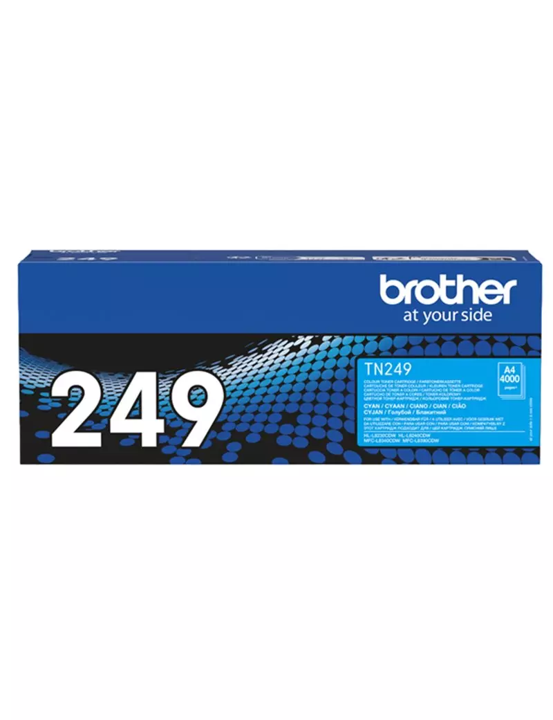 Toner Originale Brother TN-249C (Ciano 4000 pagine) Toner Originale Brother TN-249C (Ciano 4000 pagine)