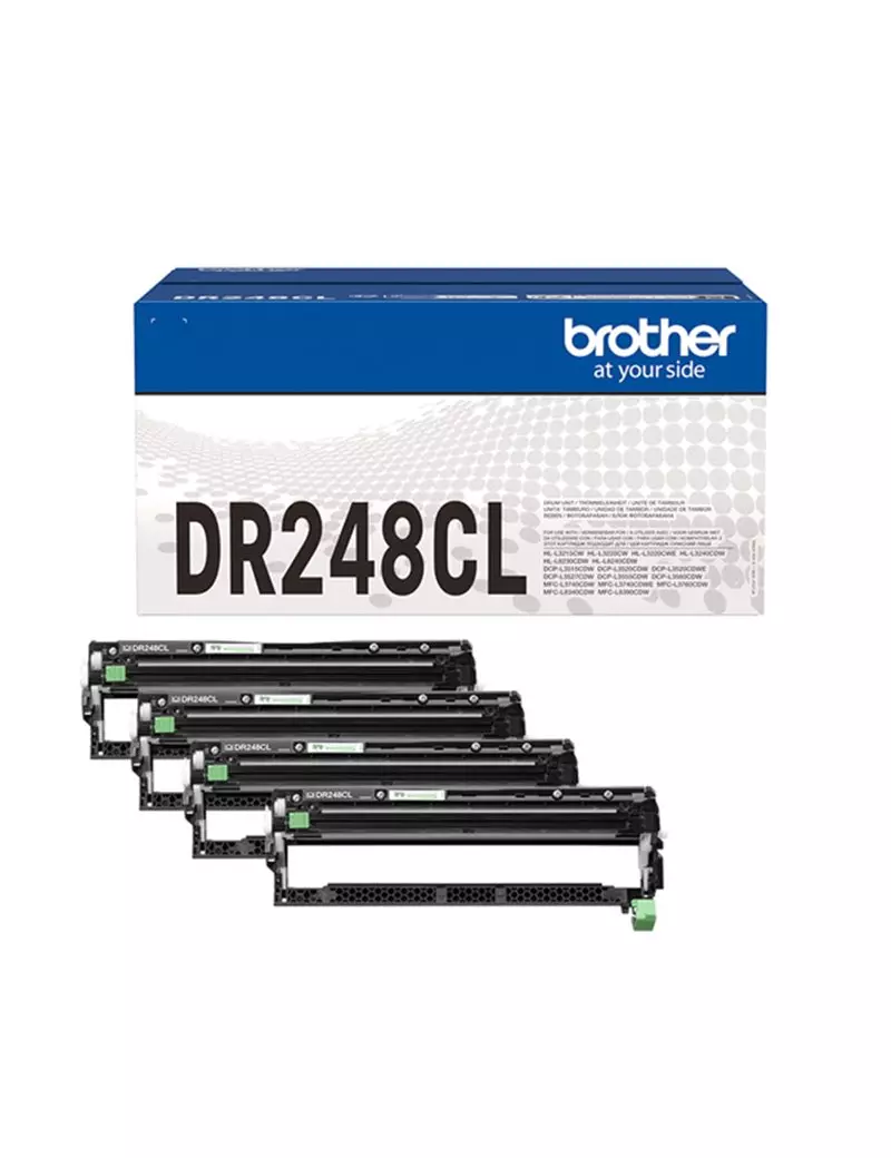 Tamburo Originale Brother DR-248CL (Nero e Colori Conf. 4) Tamburo Originale Brother DR-248CL (Nero e Colori Conf. 4)