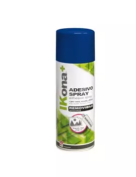 Colla Spray Rimovibile Ikona+ CWR - 400 ml - T113 (Trasparente)