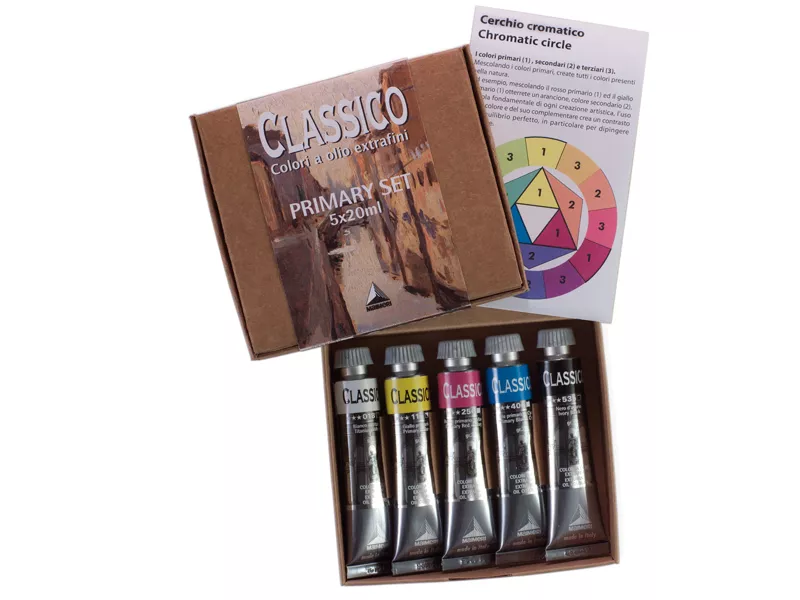 Colore a Olio Extrafine Maimeri - 20 ml - M0398049 (Colori Primari Conf. 5)