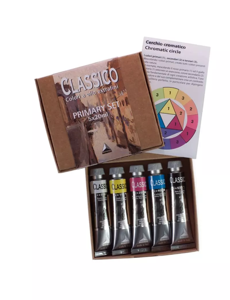 Colore a Olio Extrafine Maimeri - 20 ml - M0398049 (Colori Primari Conf. 5) Colore a Olio Extrafine Maimeri - 20 ml - M0398049 (Colori Primari Conf. 5)