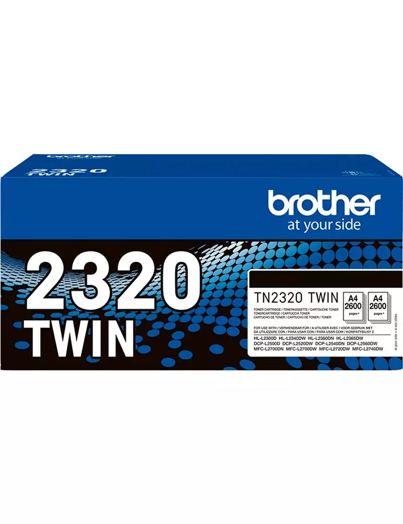 Multipack Toner Originali Brother TN-2320 TWIN (Nero 2600 pagine Conf. 2) Multipack Toner Originali Brother TN-2320 TWIN (Nero 2600 pagine Conf. 2)
