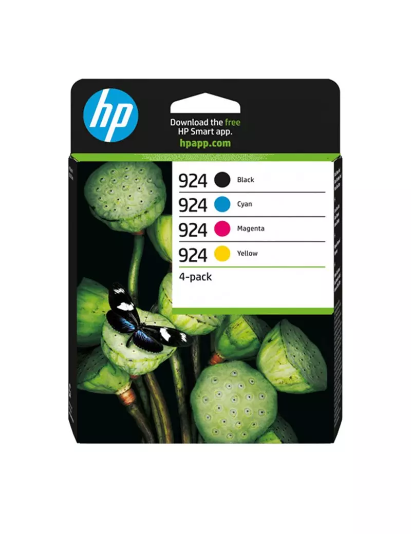 Multipack Cartucce Originali HP 6C3Z1NE 924 (Nero e Colori Conf. 4) Multipack Cartucce Originali HP 6C3Z1NE 924 (Nero e Colori Conf. 4)