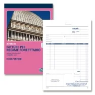 Blocco Fatture per Regime Forfettario Data Ufficio - 14,8x21,5 cm - 50/50 Fogli Autoricalcanti - DU1671RF000