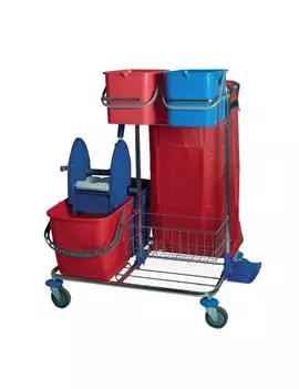 Carrello di Pulizia Star 2 Taxon - 82x71x105 cm - 51000 (Multicolore)