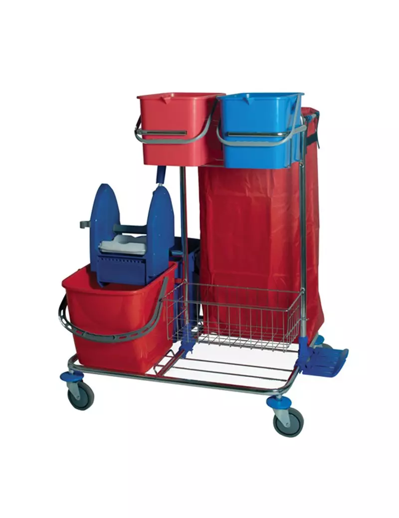 Carrello di Pulizia Star 2 Taxon - 82x71x105 cm - 51000 (Multicolore) Carrello di Pulizia Star 2 Taxon - 82x71x105 cm - 51000 (Multicolore)