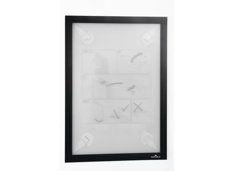 Cornice Adesiva Duraframe Wallpaper Durable - A4 - 4843-01 (Nero)