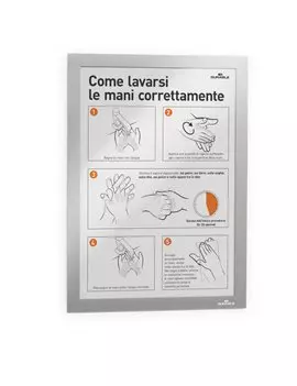 Cornice Magnetica Duraframe Durable - A4 - 4872-23 (Argento Conf. 2)