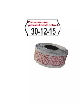 Etichette per Prezzatrice Smart 8/2612 Printex - Permanenti Da Consumarsi - 26x12 mm - 2612SFP14ST (Bianco Conf. 10)