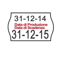 Etichette per Prezzatrice Smart 16/2616 Printex - Permanenti Produzione Scadenza - 26x16 mm - 2616SBP10STPS (Bianco Conf. 10)