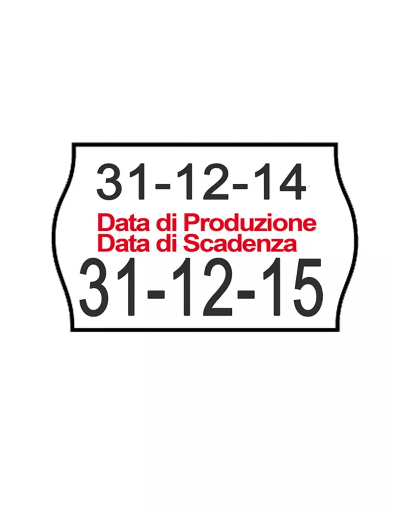 Etichette per Prezzatrice Smart 16/2616 Printex - Permanenti Produzione Scadenza - 26x16 mm - 2616SBP10STPS (Bianco Conf. 10) Etichette per Prezzatrice Smart 16/2616 Printex - Permanenti Produzione Scadenza - 26x16 mm - 2616SBP10STPS (Bianco Conf. 10)