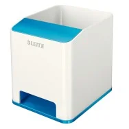 Portapenne con Amplificatore WoW Leitz - 53631023 (Bianco e Blu)