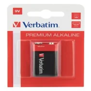 Pila Premium Alkaline Verbatim - 9 V - 49924