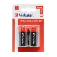 Pila Premium Alkaline Verbatim - Mezzatorcia C - 1,5 V - 49922 (Conf. 2)