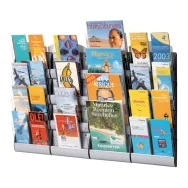 Espositore da Parete Maxi System Paperflow - A4 a 4 Tasche - 25x8,5x73,5 cm - K540645 (Argento)