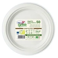 Piatti Frutta Biodegradabili DOpla - 17 cm - 07758 (Bianco Conf. 50)