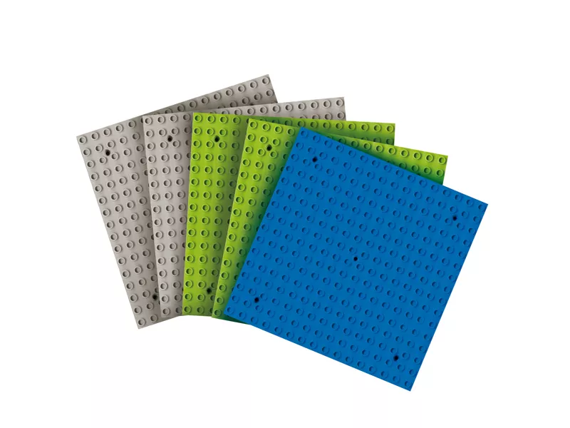 Base per Mattoncini Midi da Costruzione CWR - 25x25 cm - 12356 (Assortiti Conf. 5)