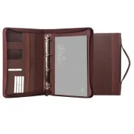 Portablocco Office In Tempo - Ecopelle con Manici - 28x36 cm - 8249OF33 (Marrone)