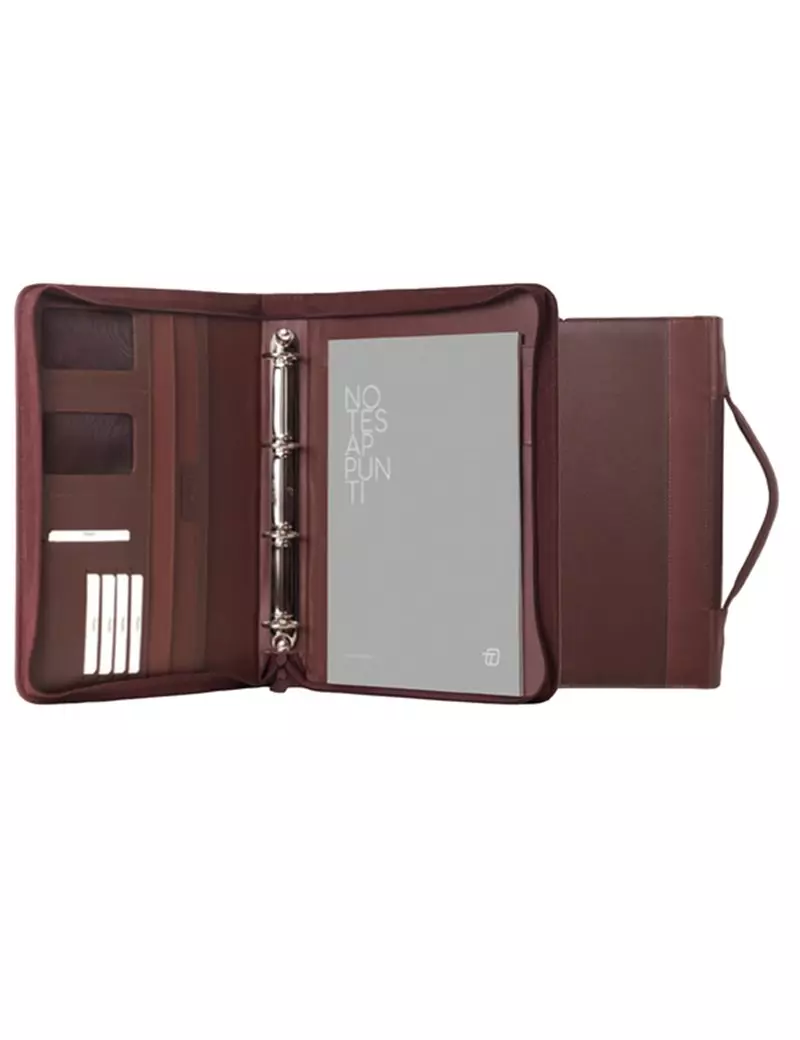 Portablocco Office In Tempo - Ecopelle con Manici - 28x36 cm - 8249OF33 (Marrone) Portablocco Office In Tempo - Ecopelle con Manici - 28x36 cm - 8249OF33 (Marrone)