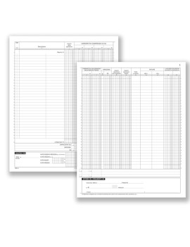 Registro Corrispettivi Data Ufficio - 24,5x31 cm - 16 Pagine Numerate - DU1386N0000