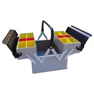 Cassetta Portautensili Metalplus - 3 Scomparti - 7026/3 (Grigio)