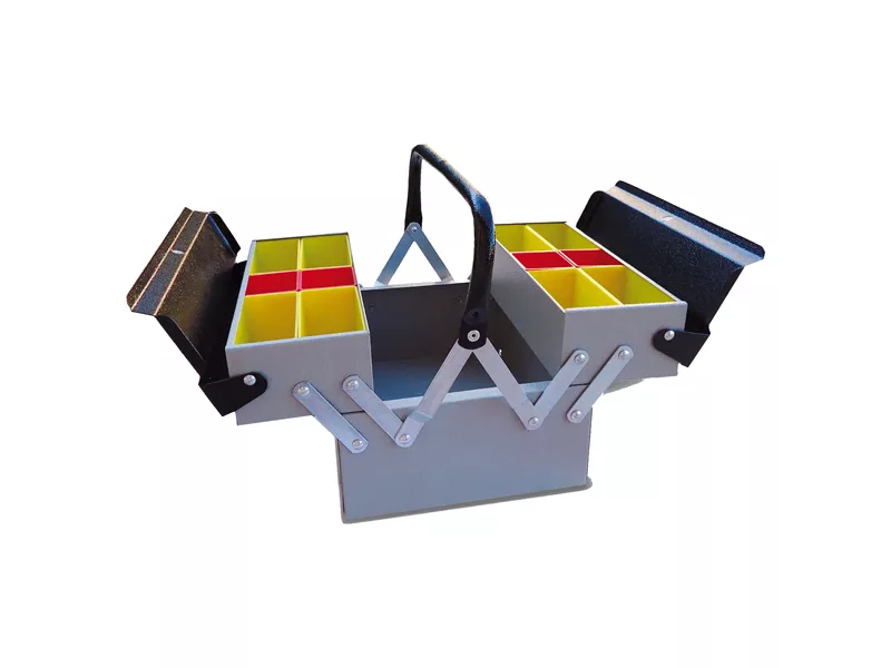 Cassetta Portautensili Metalplus - 3 Scomparti - 7026/3 (Grigio)
