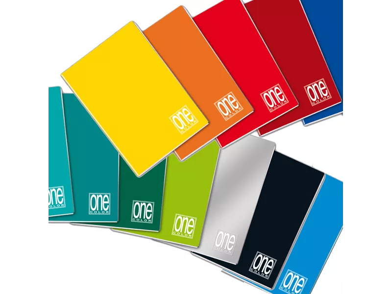 Quaderno One Color Blasetti - A4 - Quadretti 10 mm con Margini - 2278 (Assortiti Conf. 10)