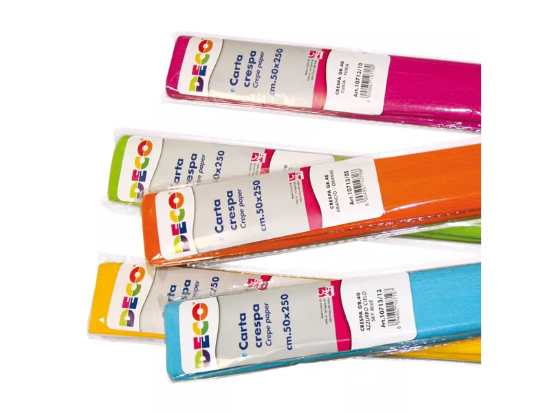 Carta Crespa Deco CWR - 250x50 cm - 40 g - 10712 (Assortiti Freddi Conf. 6)