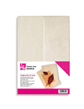 Carta Riso CWR - 50x70 cm - 25 g - 08051 (Bianco Conf. 100)