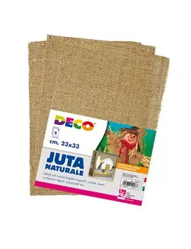 Juta Naturale Deco CWR - 23x33 cm - 12247 (Naturale Conf. 6)