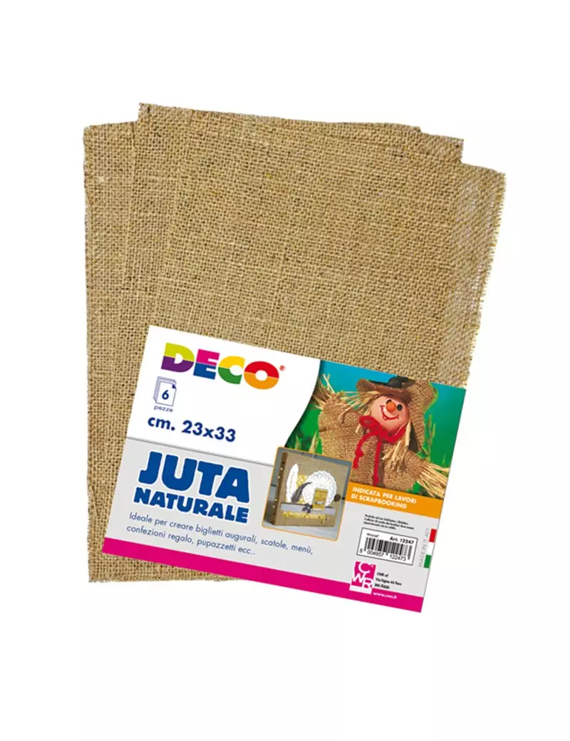 Juta Naturale Deco CWR - 23x33 cm - 12247 (Naturale Conf. 6) Juta Naturale Deco CWR - 23x33 cm - 12247 (Naturale Conf. 6)