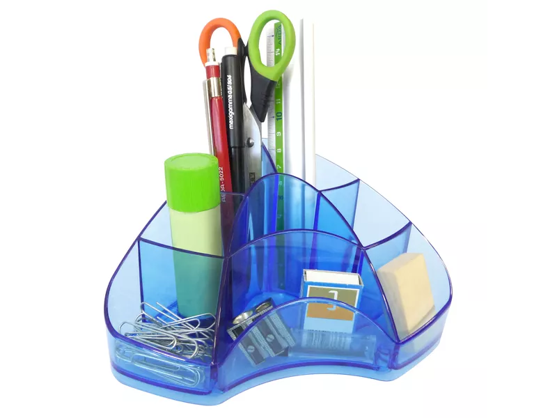 Portapenne Multipot Classic Arda - TR7121BL (Azzurro Trasparente)