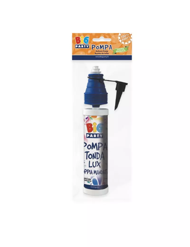 Pompa Tonda per Palloncini Big Party - Doppia Mandata - 61756 (Multicolore) Pompa Tonda per Palloncini Big Party - Doppia Mandata - 61756 (Multicolore)