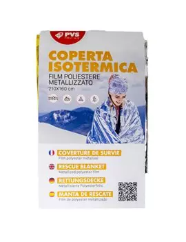 Coperta Isotermica PVS - 210x160 cm - COP216 (Argento e Oro)