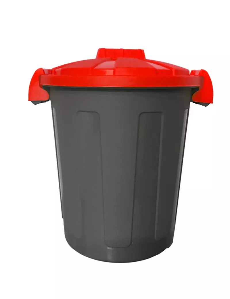 Bidone Portarifiuti Dusty Mobil Plastic - 25 Litri - 105/25-ROB (Nero e Rosso) Bidone Portarifiuti Dusty Mobil Plastic - 25 Litri - 105/25-ROB (Nero e Rosso)