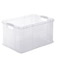 Contenitore Portaoggetti Rotho - 59x39x31 cm - 55 Litri - F600159 (Trasparente)
