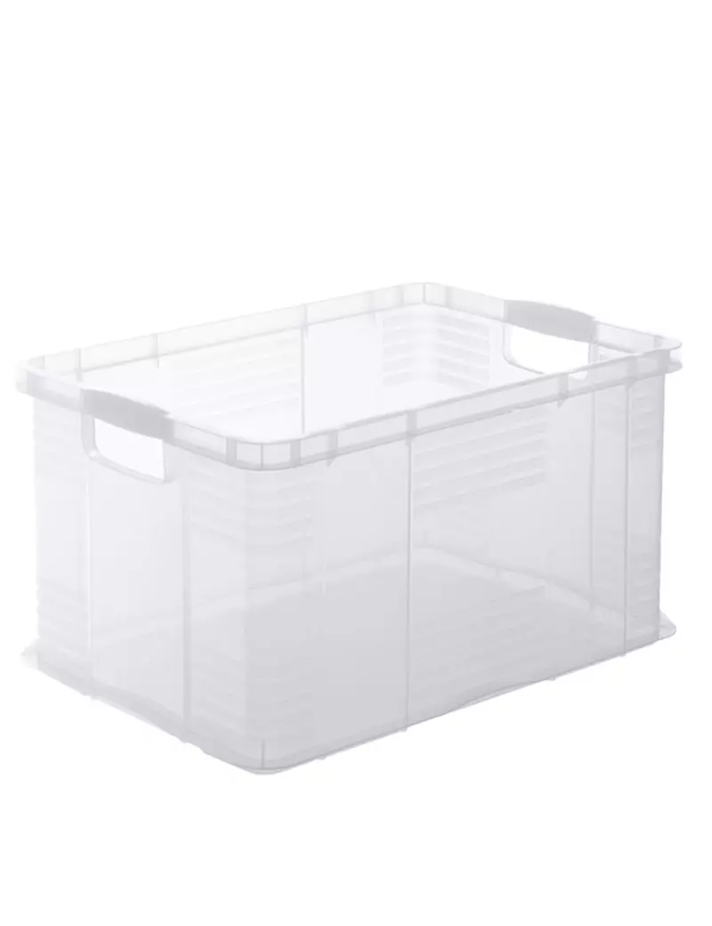 Contenitore Portaoggetti Rotho - 59x39x31 cm - 55 Litri - F600159 (Trasparente) Contenitore Portaoggetti Rotho - 59x39x31 cm - 55 Litri - F600159 (Trasparente)