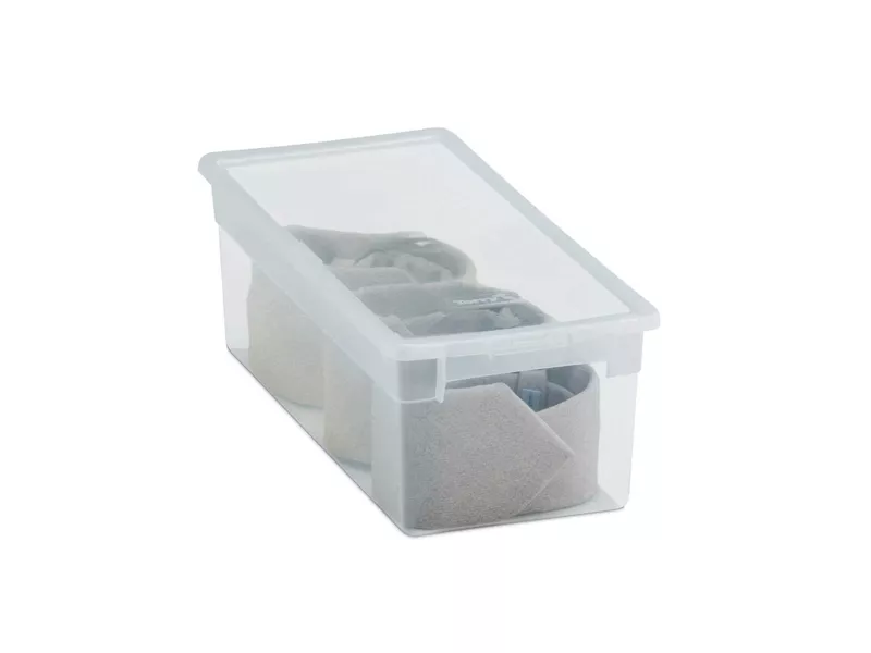 Contenitore Multiuso Light Box S Terry Store Age - 17,8x39,6x13,2 cm - 7 Litri - 1001378 (Trasparente)