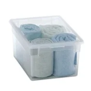 Contenitore Multiuso Light Box M/2 Terry Store Age - 19,5x28x13,2 cm - 6 Litri - 1001969 (Trasparente)
