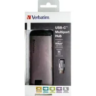 Hub USB-C 6 Porte Verbatim - 49142 (Grigio)