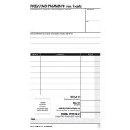 Blocco Ricevute B&B Affittacamere Data Ufficio - 25/25 Copie Autoricalcanti - 16,8x10 cm - DU16257B250