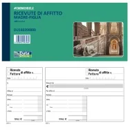 Blocco Ricevute/Fatture Affitto Madre-Figlia Data Ufficio - 100 Pagine - 21,5x10 cm - DU160200000