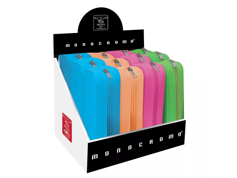 Astuccio Monocromo Pigna - 8x20x6 cm - 022804800 (Assortiti Fluo Conf. 12)