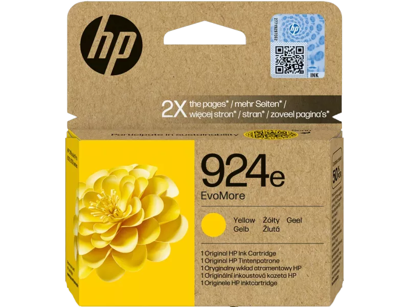 Cartuccia Originale HP 4K0U9NE 924e (Giallo 800 pagine)