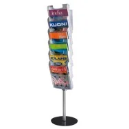 Espositore da Terra Easy Stacker Tecnostyl - 130 cm - 6xA4 - STK13 (Argento)